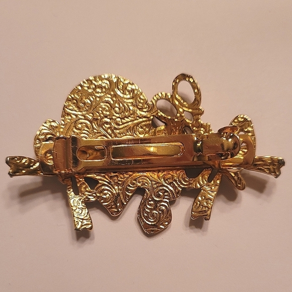 Vintage - Gold Sewing Kit Barette - Picture 3 of 3